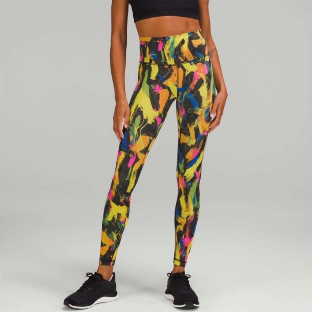 lululemon “Wundertrain High Rise Tights”, Size 4